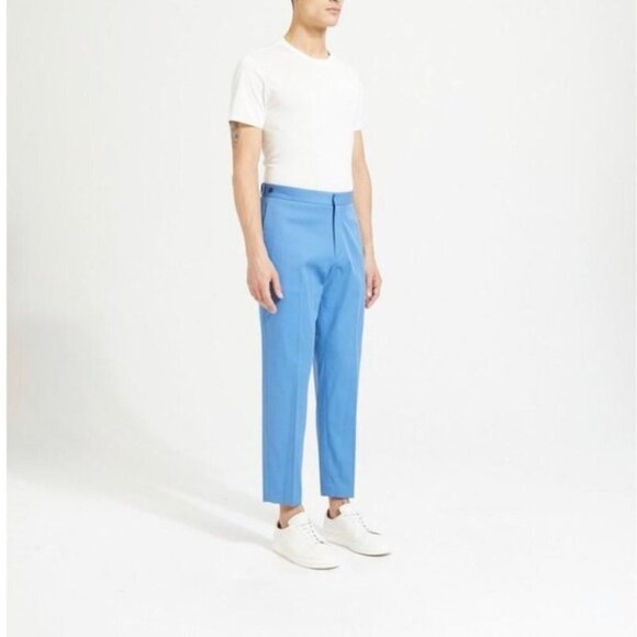 Theory Logan WT Holtham Pants in Lagoon Blue